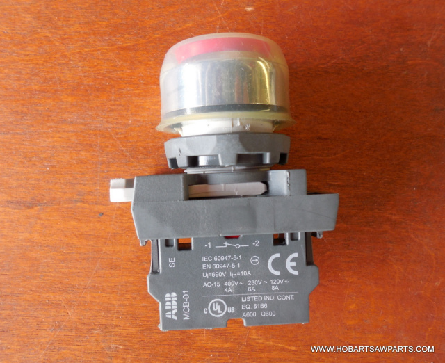 HOBART, 00-478752-8, RED SWITCH, FOR MEAT GRINDERS, MG1532, MG2032, INCLUDES RED SWITCH, SWITCH CAP,